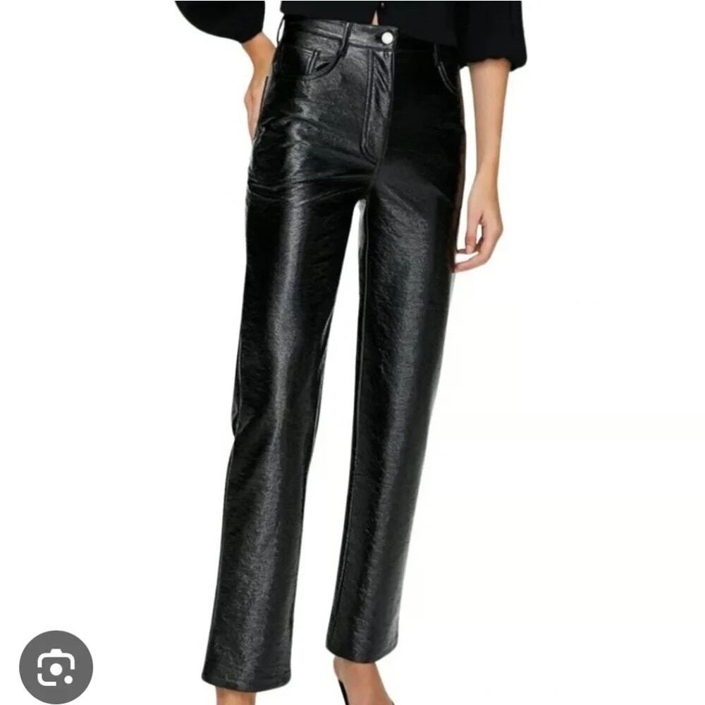 Wilfred EUC The Melina Women's Black Faux Leather Pants Size 4